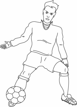 Football 05 - Coloriages sport - Coloriages - 10doigts.fr